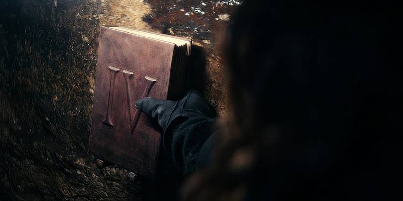 Helena grabbing The 4th appendix in Severance