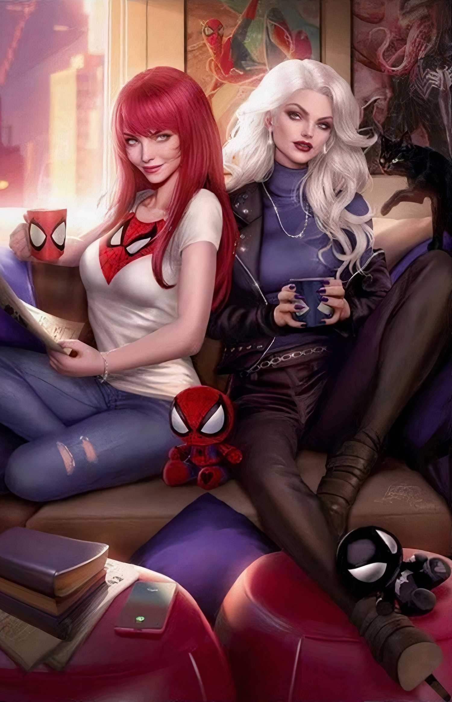 The Amazing Spider-Man #23 Mary Jane Watson and Black Cat 