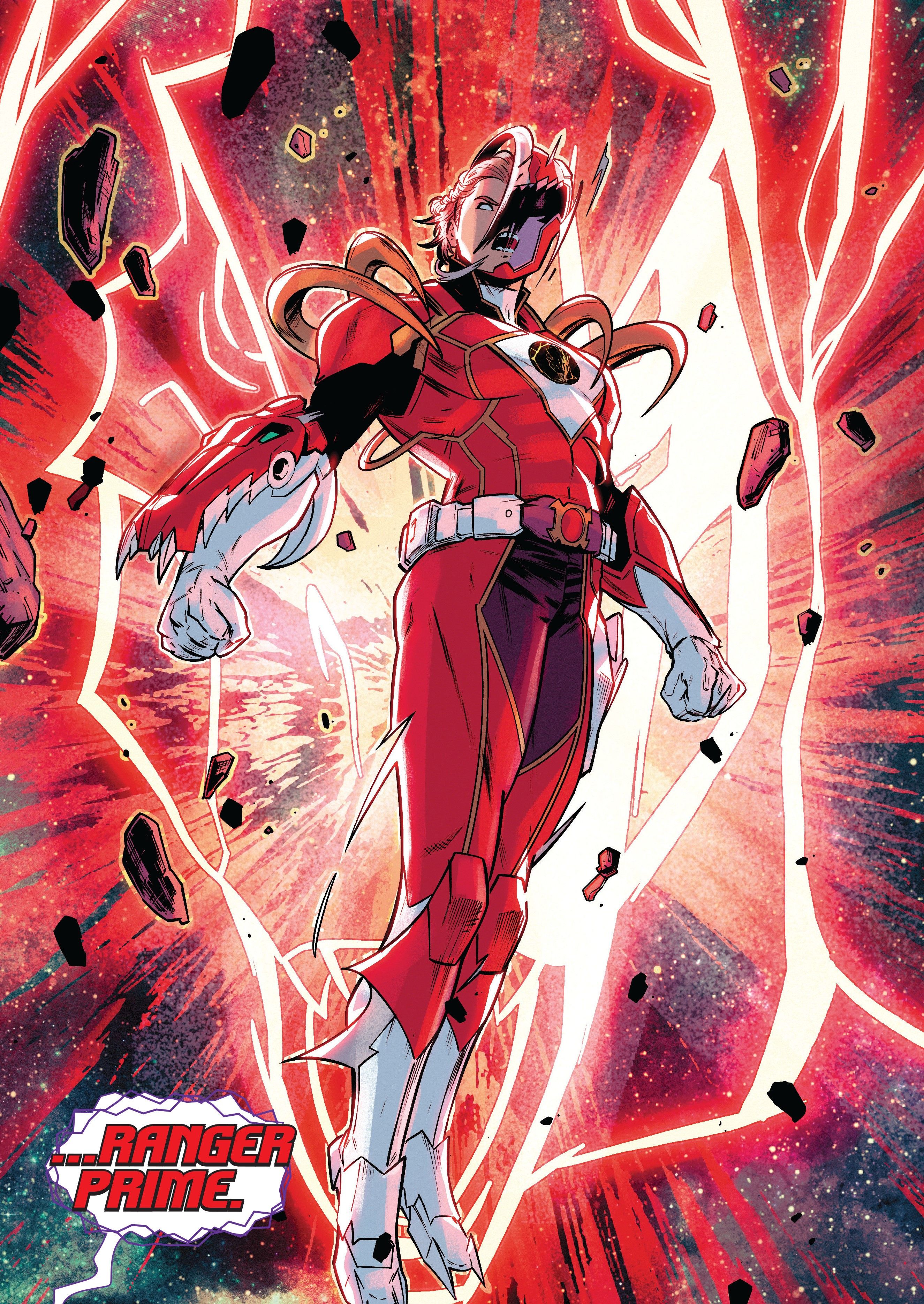 Lauren Shiba becomes the Red Power Ranger Prime.