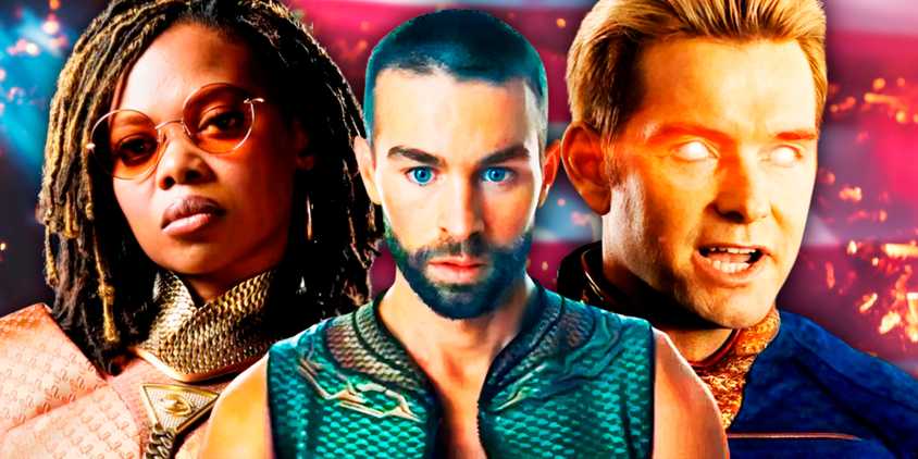 The Boys' Homelander, the Deep, and Sister Sage