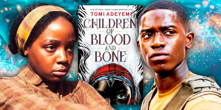 The Children of Blood and Bone Cover with Thuso Mbedu and Damson Idris
