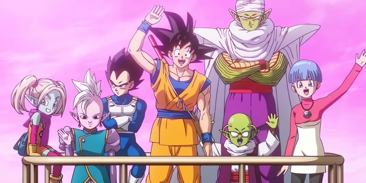 Os heróis dizem adeus durante o episódio de Daima #20.