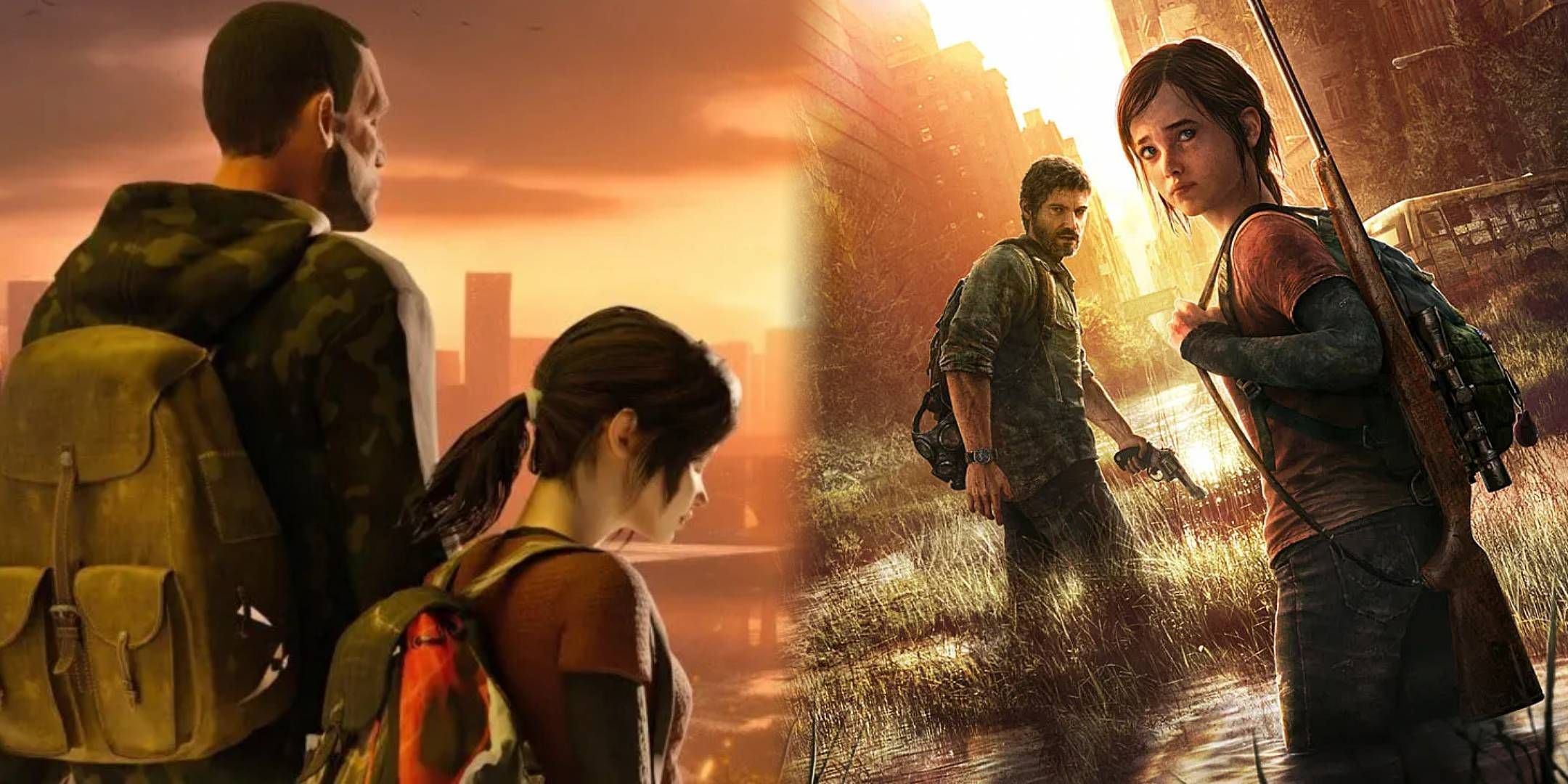 Joel and Ellie, since the last of us, alongside two characters from the last hope.