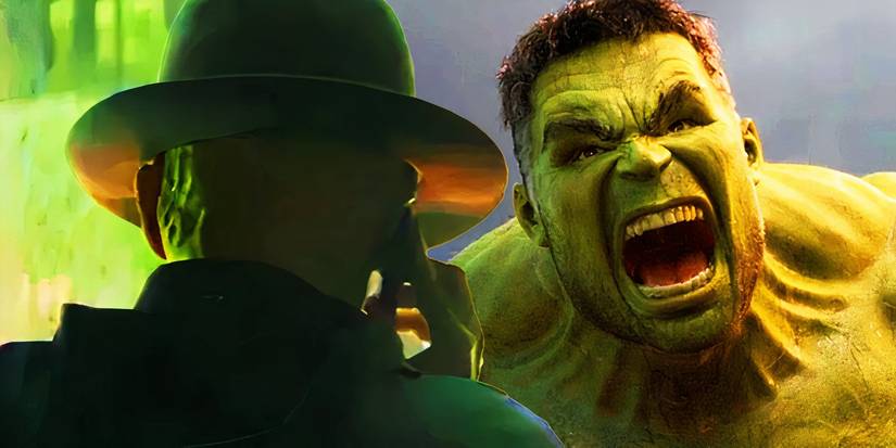 The Leader on the phone in Captain America Brave New World and the Hulk roaring in Thor Ragnarok