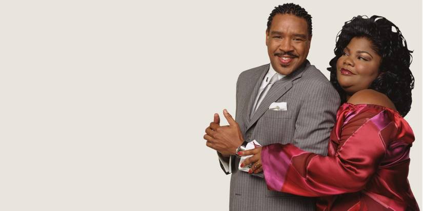 the parkers two shot of professor Stanley and nikki