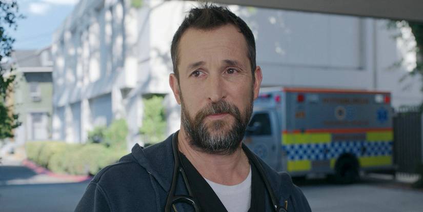 Dr. Michael Robinavitch (Noah Wyle) looking sad in The Pitt Season 1 Ep 8