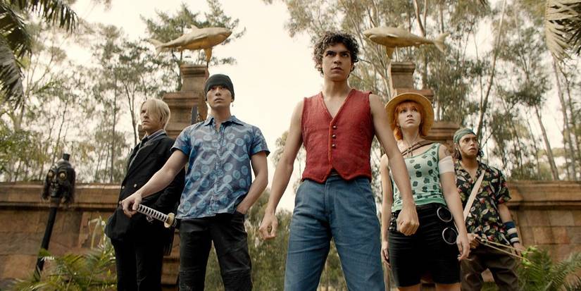 One Piece live-action cast standing together
