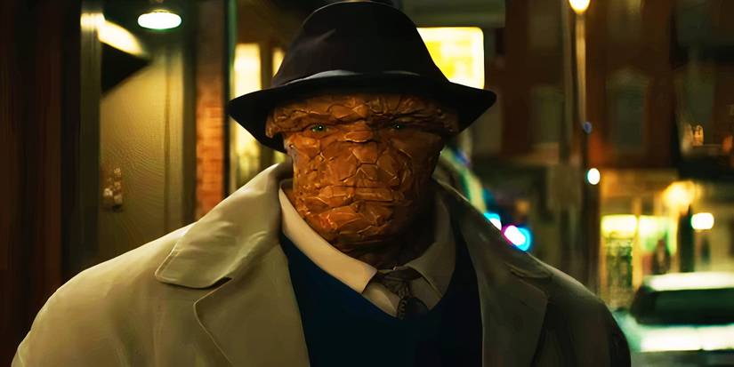 The Thing in the shadows in The Fantastic Four First Steps trailer