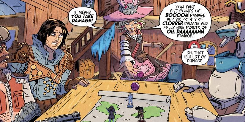 Tiny Tina's Wonderlands Land of the Giants 1 Tina plays Bunkers & Badasses with her party