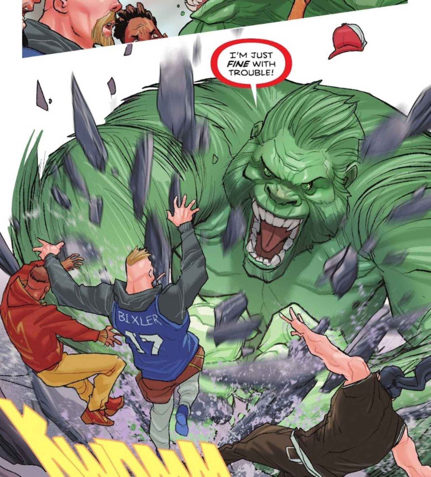 Titans #20 Beast Boy hulk out