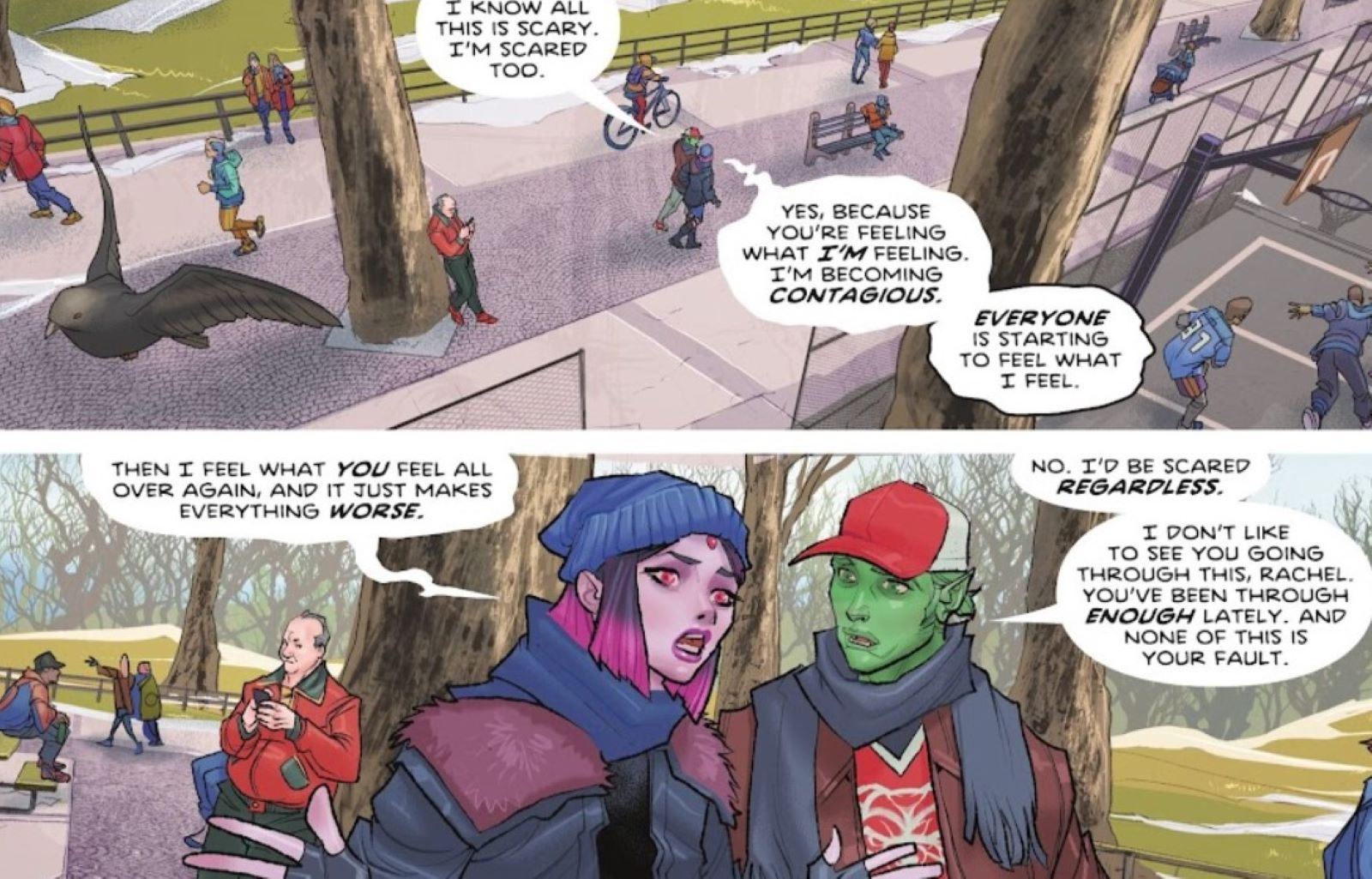 Titans #20 Raven Beast Boy 2