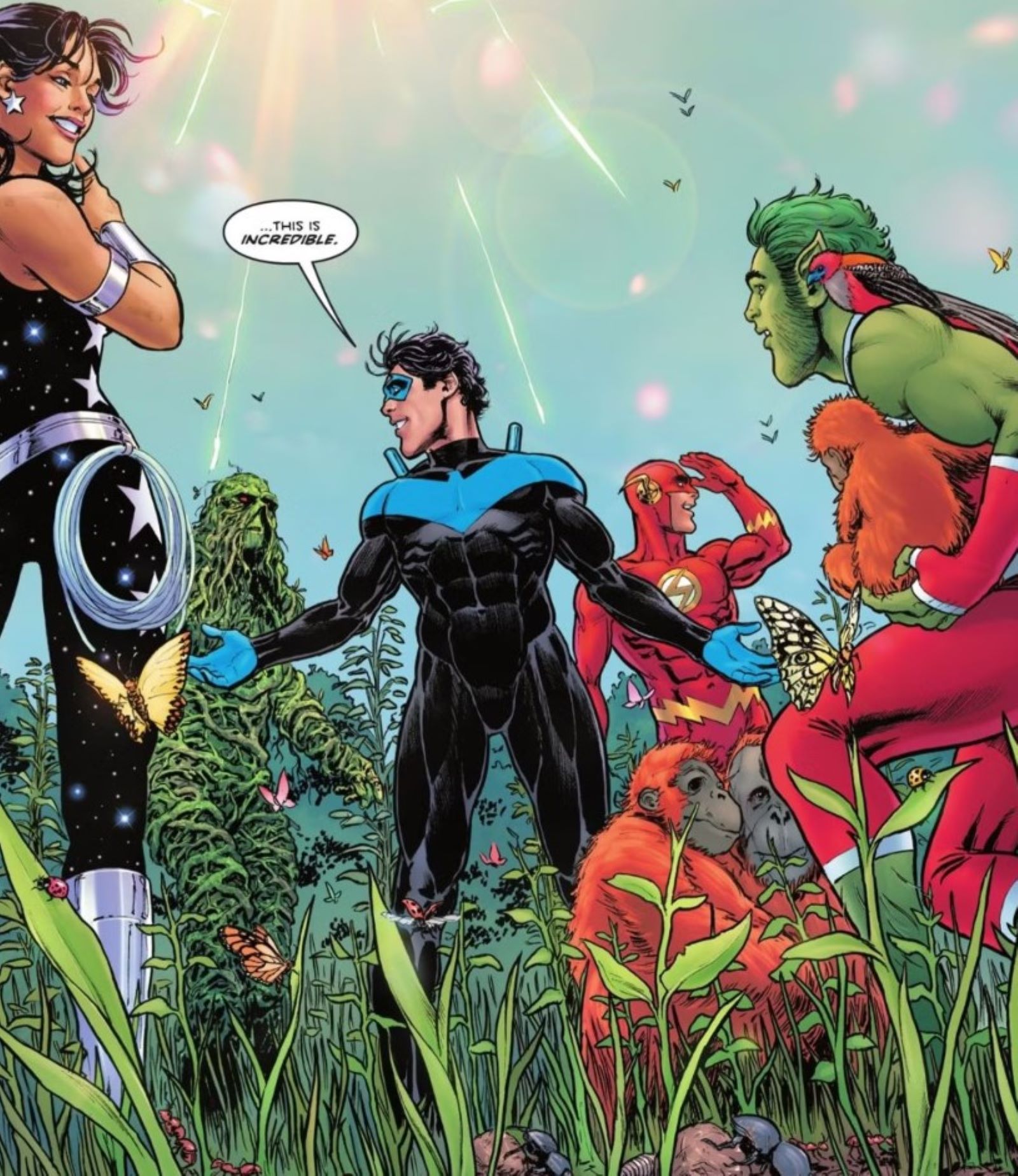 Titans #5 Nightwing Donna Wallly Flash Swamp Thing