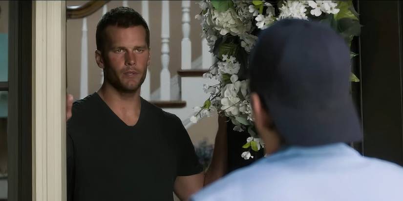 Tom Brady answers his door in Ted 2