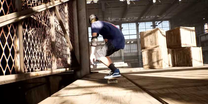 Tony Hawk skating in Pro Skater