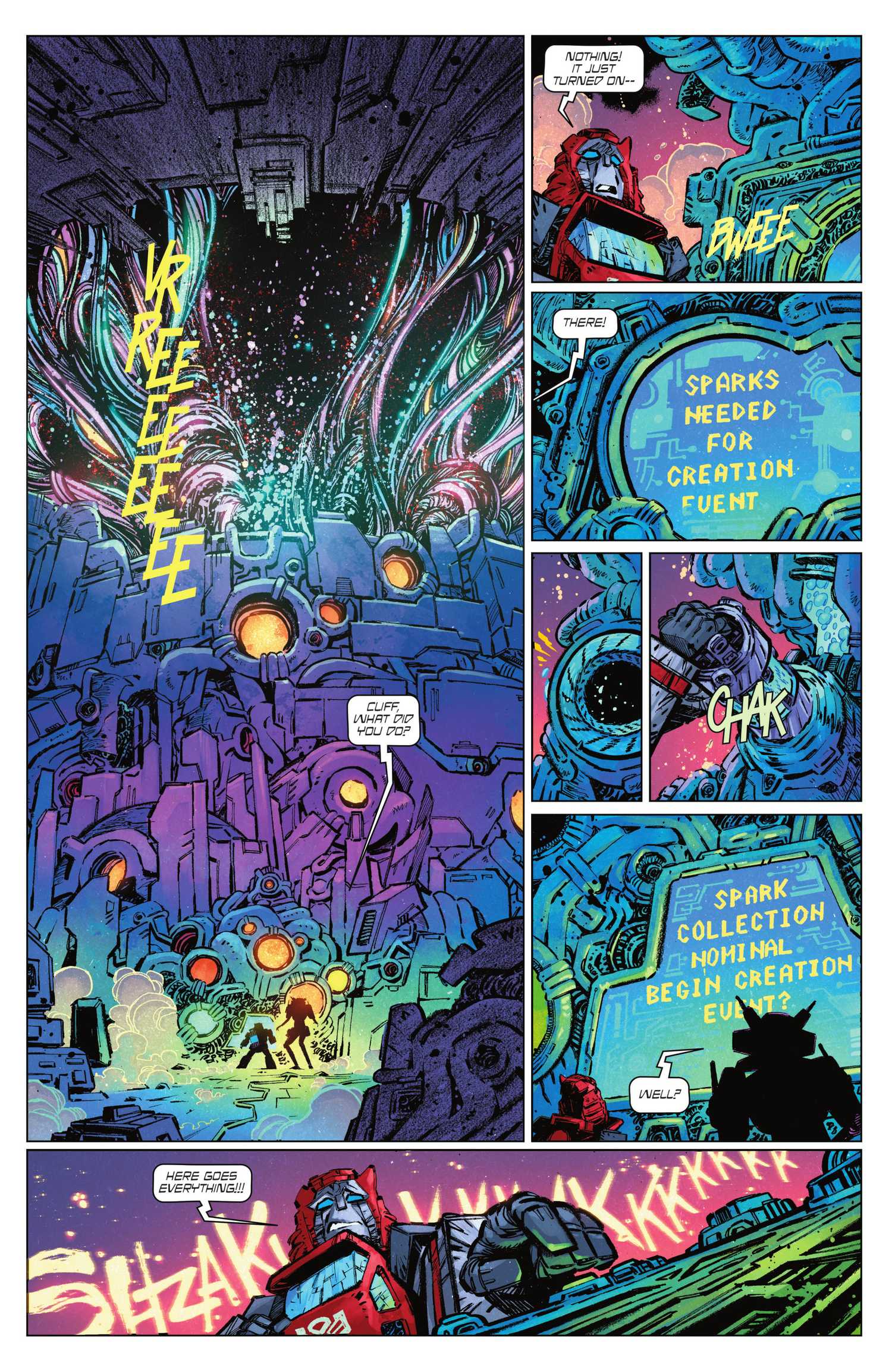 Transformers #17 Cliffjumper deposits sparks into the Well of Sparks