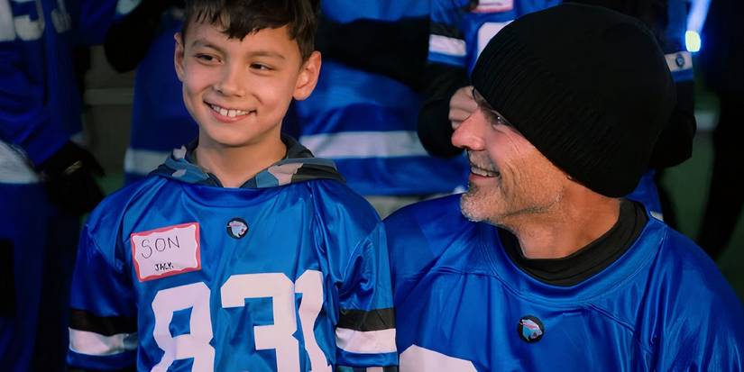 Jeffrey Randall Beast Games with his son