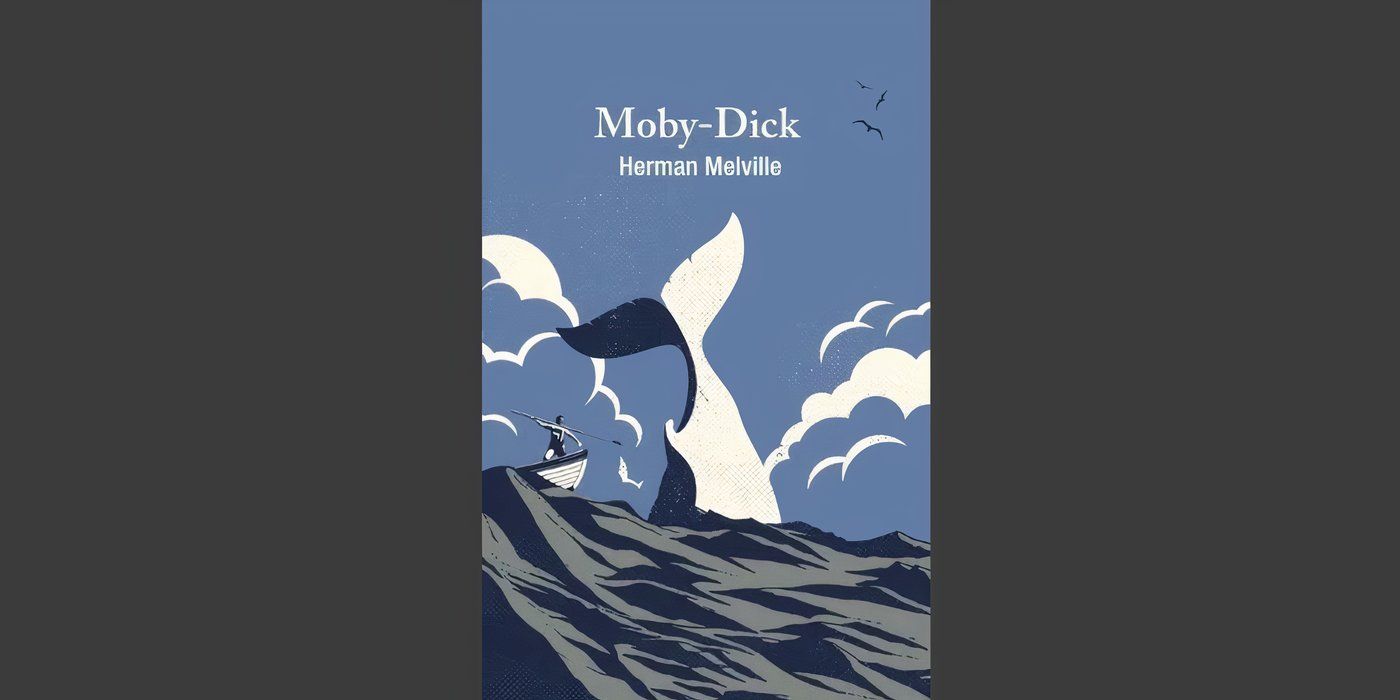 A capa do livro de Moby-Dick, de Herman Melville.