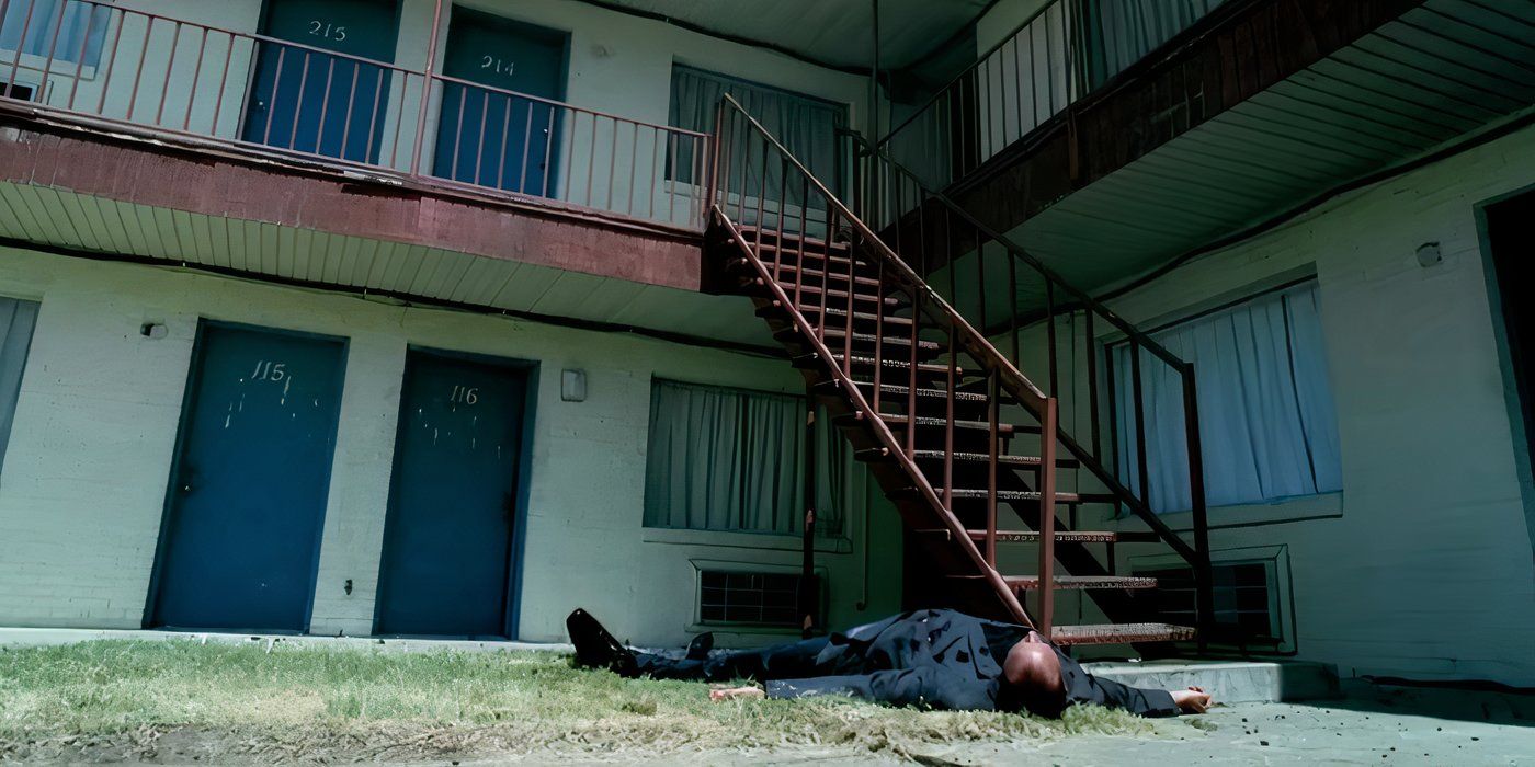 Abruzzi lying dead in Prison Break