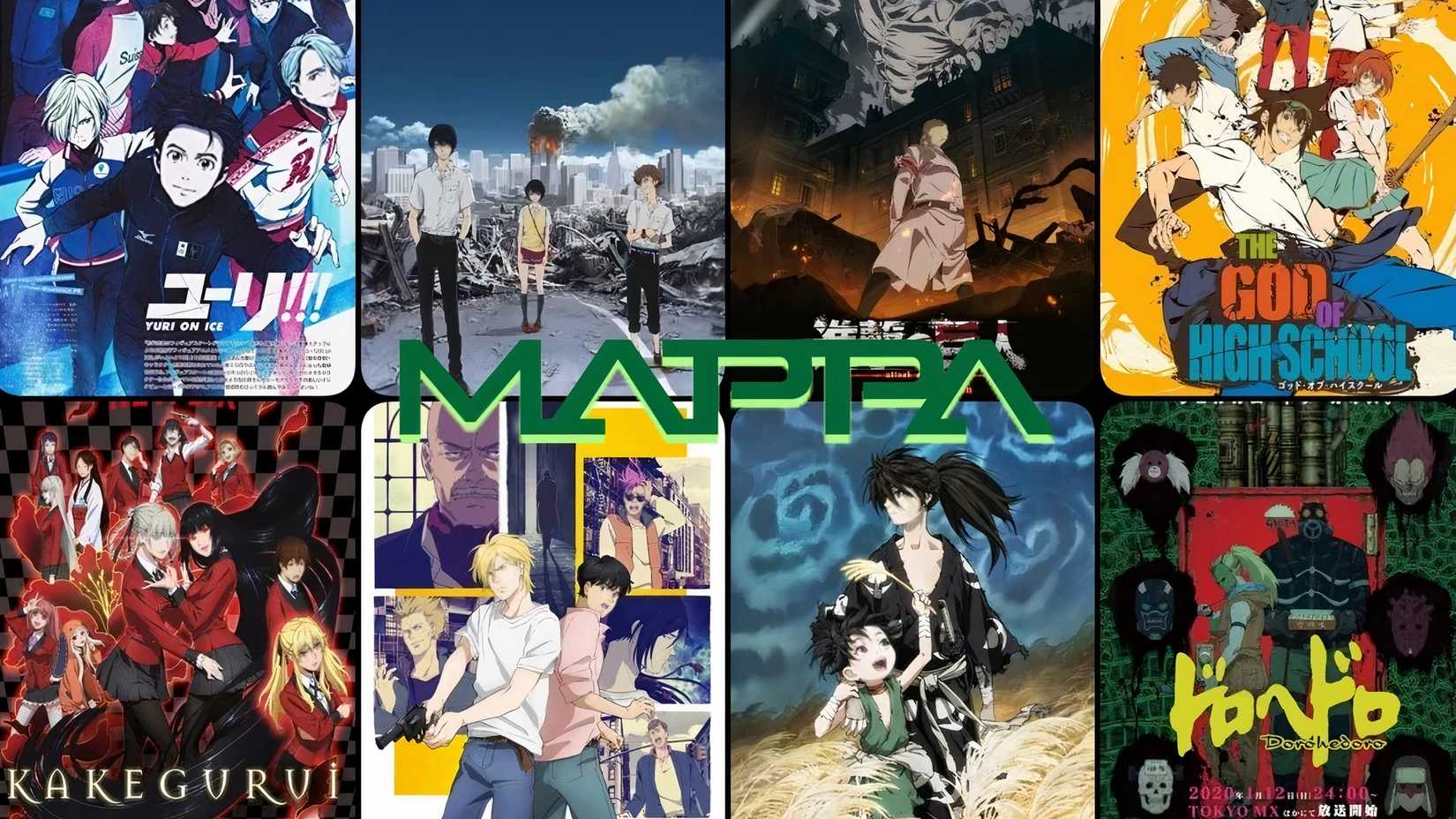 Anime produced by studio MAPPA