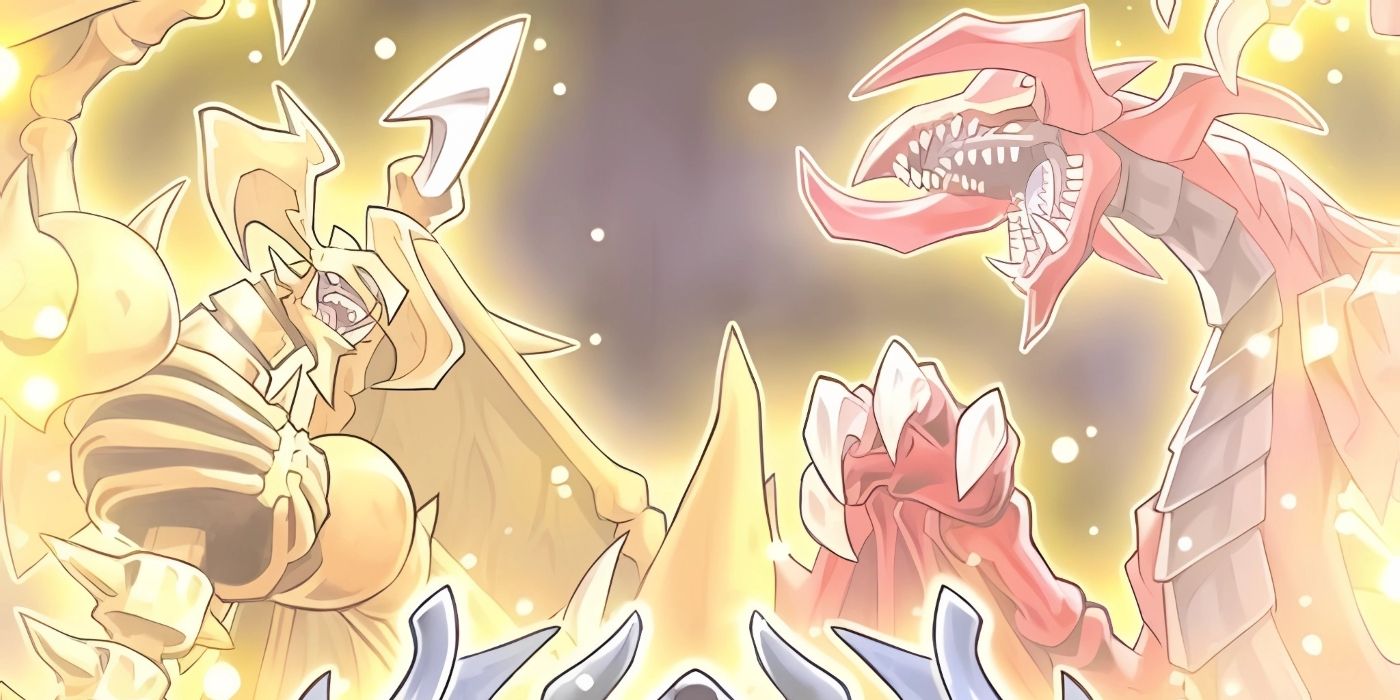 Uria and Hamon, two of the Sacred Beasts, surrounded by light.