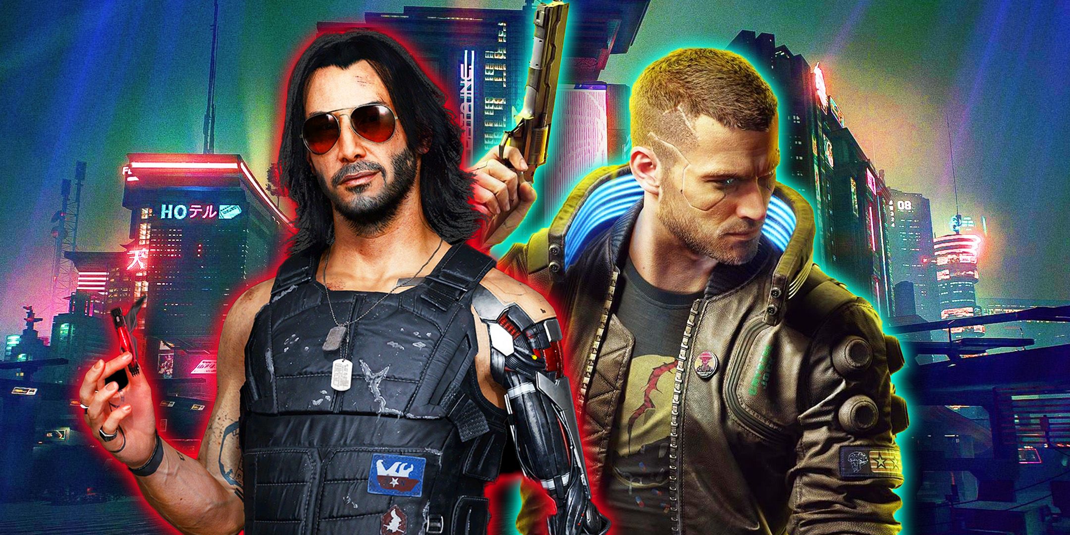 V and Johny Silverhand from Cyberpunk 2077