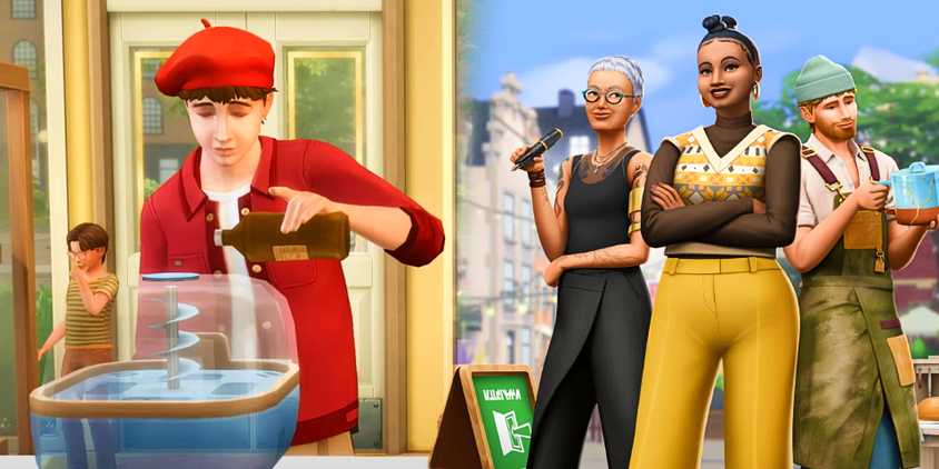 Various Sims from the Businesses and Hobbies pack.