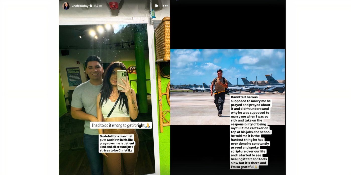 Veah Netherton in 90 Day Fiance on Instagram Stories about new husband