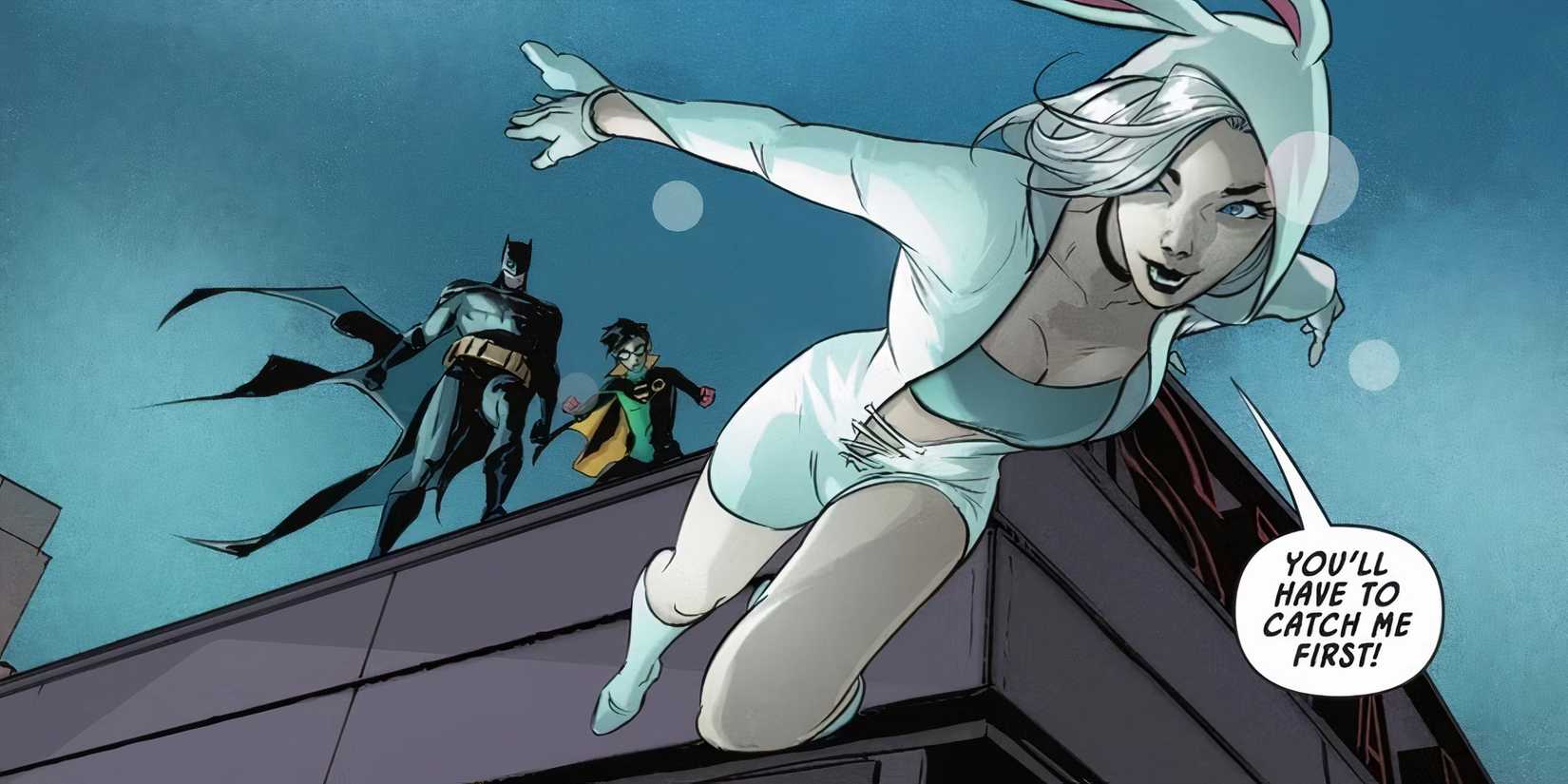 White Rabbit Running Away from Dynamic Duo