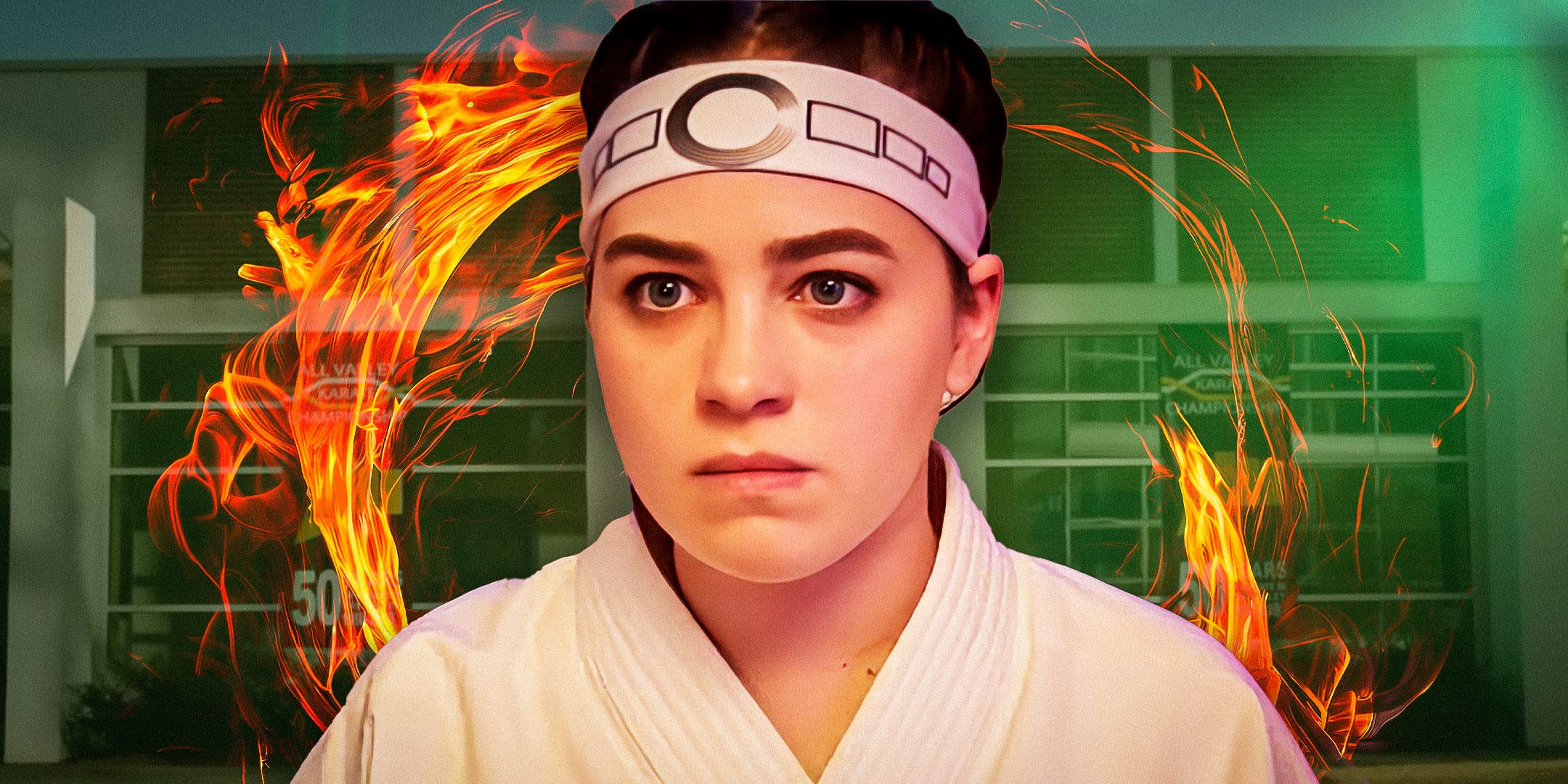 Custom image of Sam in Cobra Kai