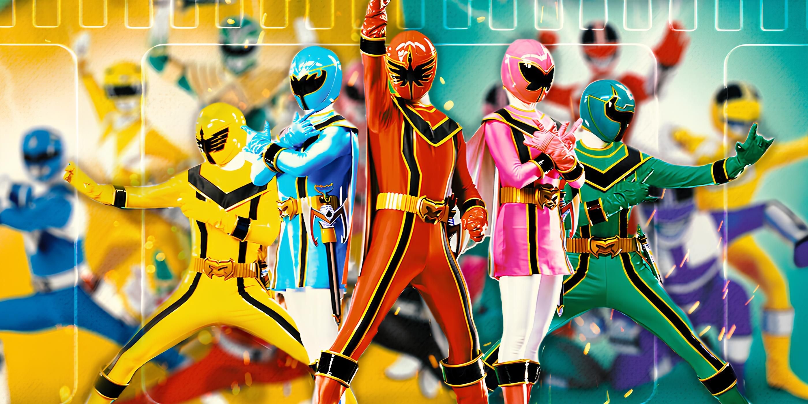 Custom image of Power Rangers from the franchise's various shows