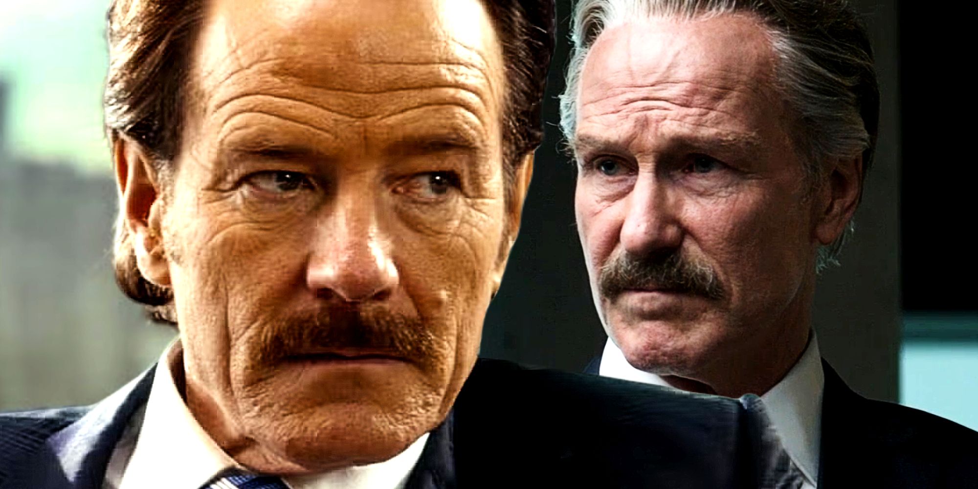 William Hurt talks to the Avengers in Captain America Civil War and Bryan Cranston plays Robert Mazur in The Infiltrator