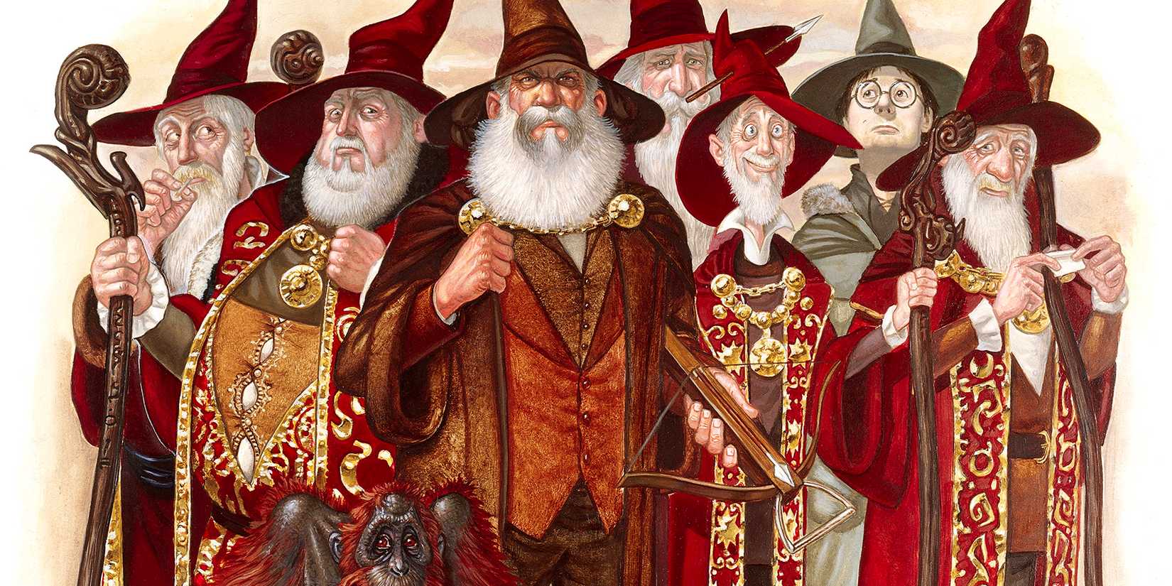 The Unseen University Faculty from Discworld