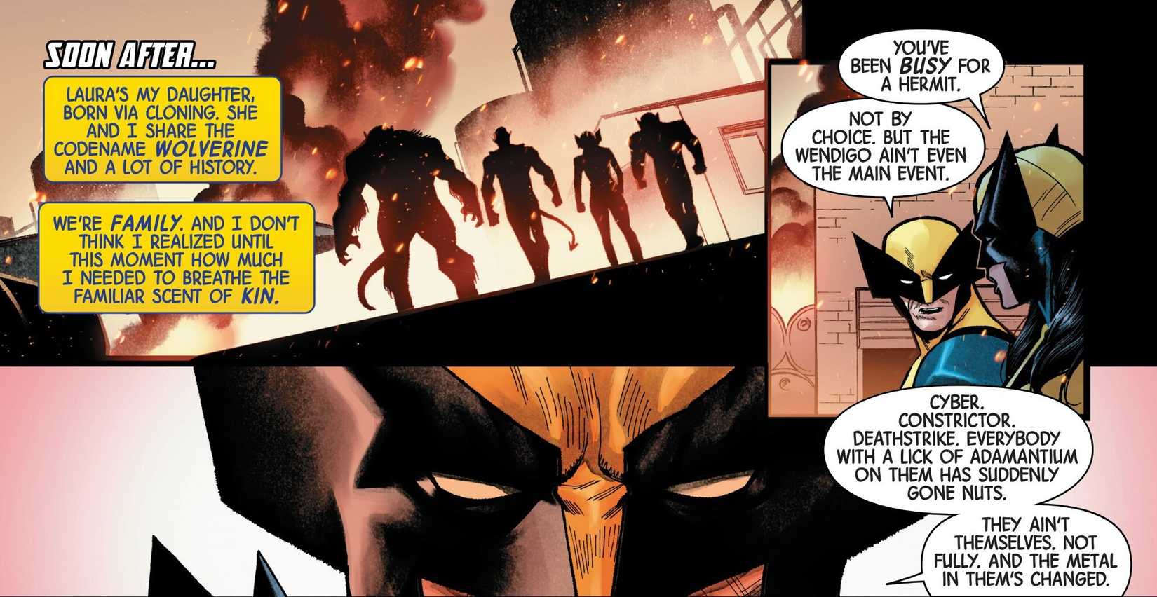 Wolverine is happy Laura Kinney is around.
