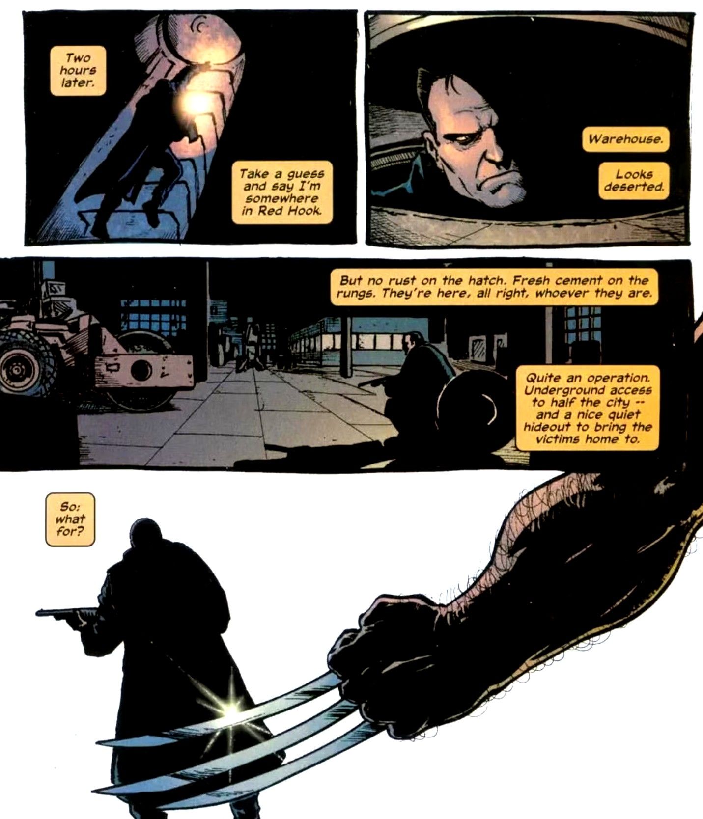 Wolverine vs Punisher Comic Fight