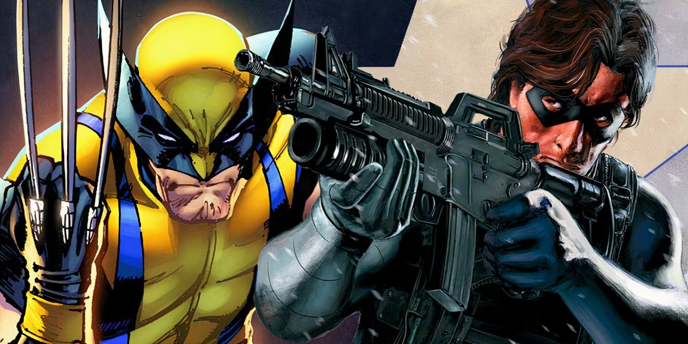 Marvel Comics' Wolverine and the Winter Soldier standing next to each other.