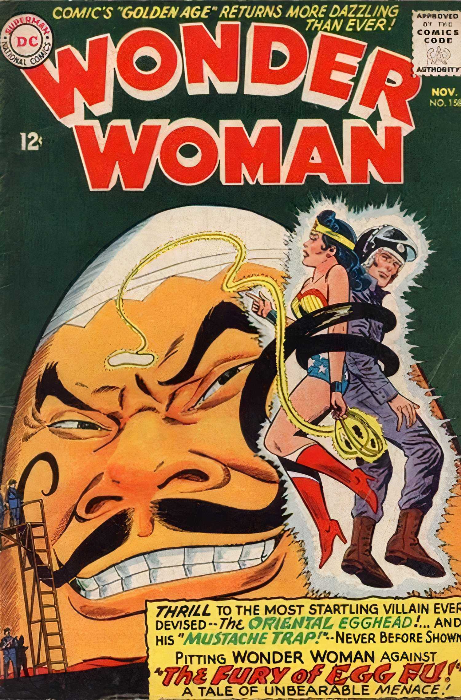 Wonder Woman 158 Wonder Woman and Steve Held by Egg Fu DC