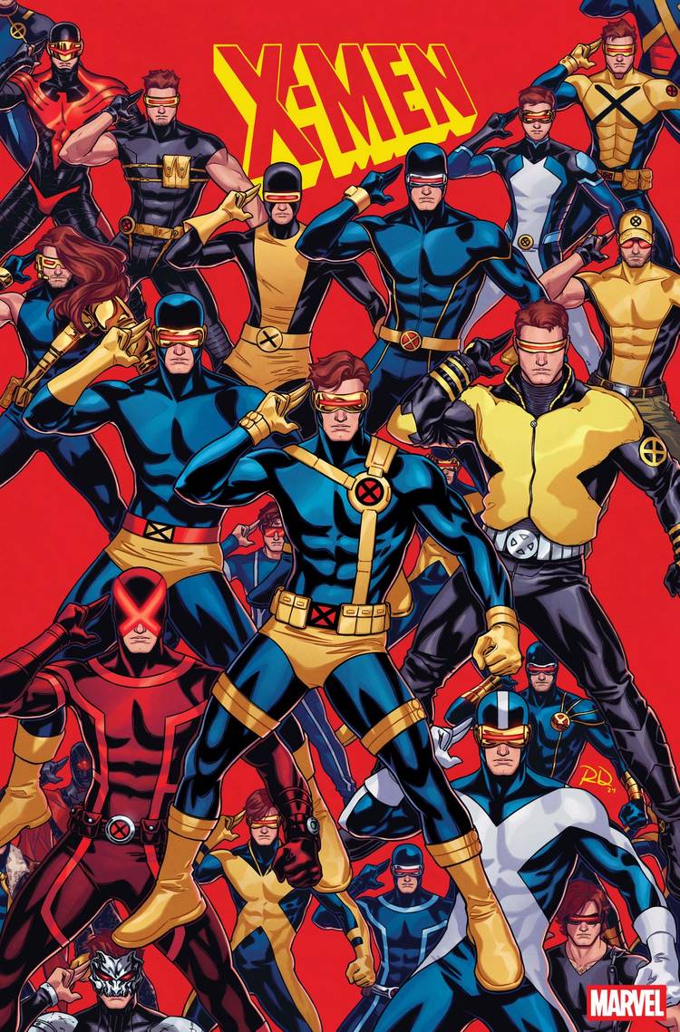 X-Men costume variant cover Cyclops