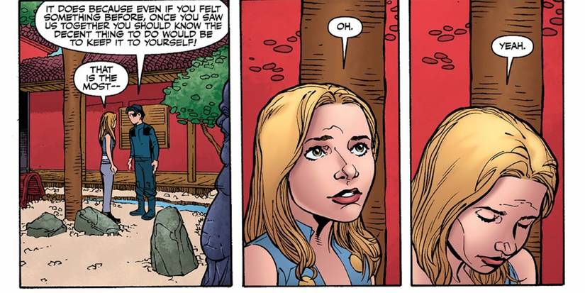 Xander Harris says Buffy Summers should have kept her love for him to herself in Buffy the Vampire Slayer Season Eight #31