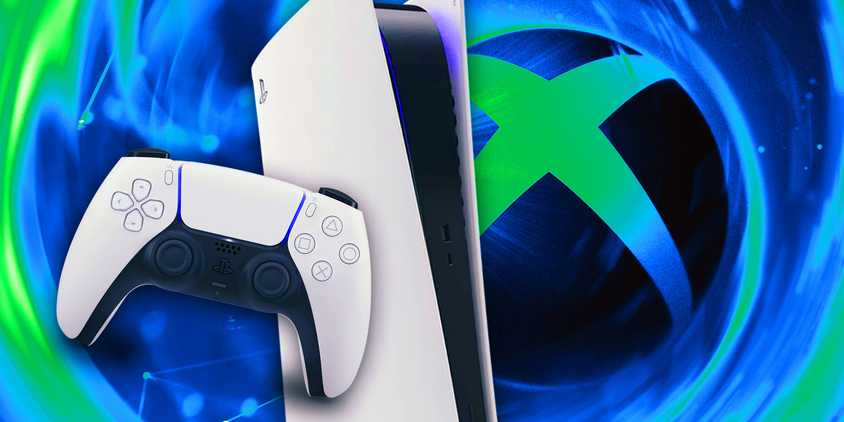 Xbox logo next to a PS5