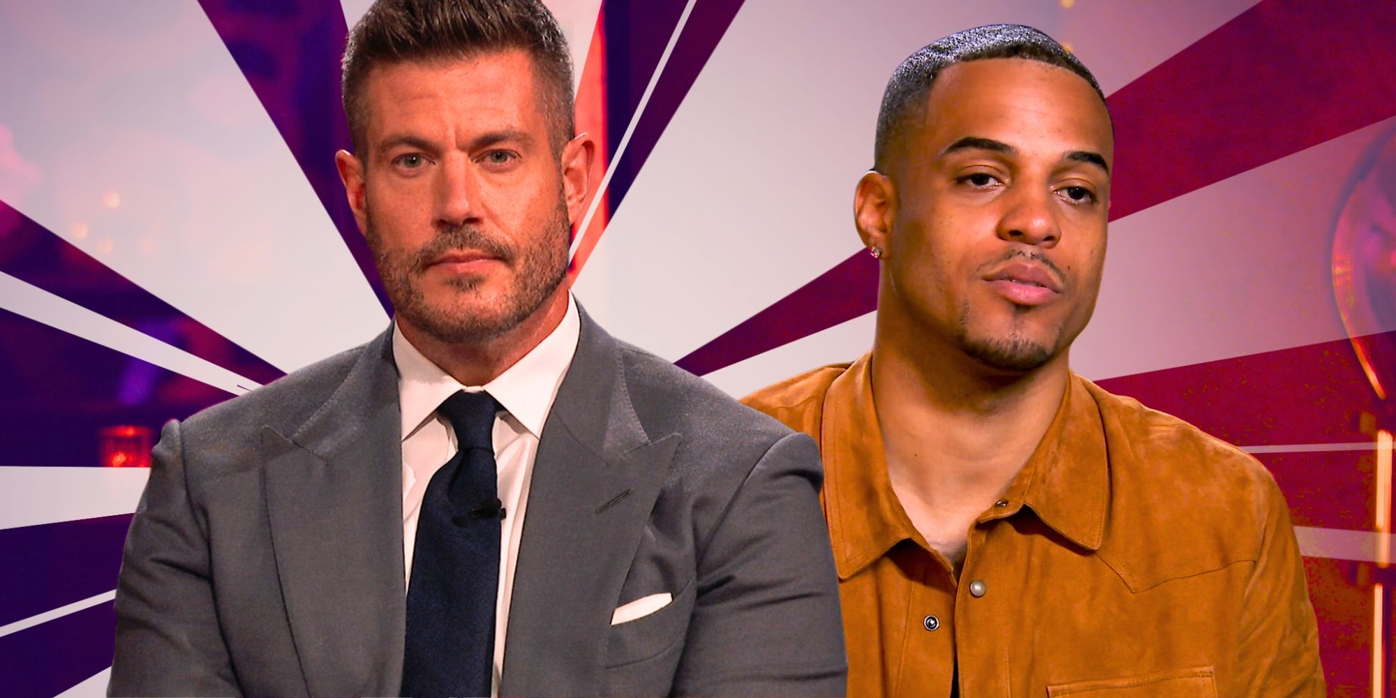 The Bachelor&rsquo;s Jesse Palmer and Grant Ellis look serious.