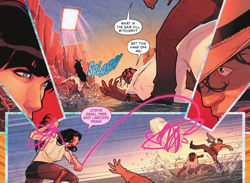 Zatanna #1 Zatanna casts a spell to create a magical lasso