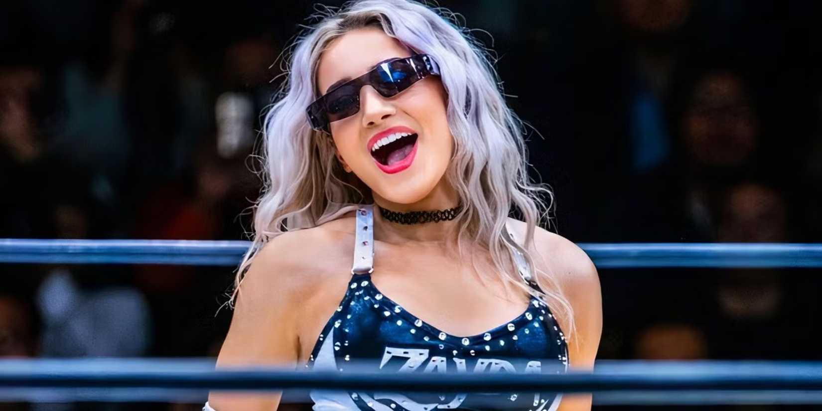 Zayda Steel in a WWE Ring