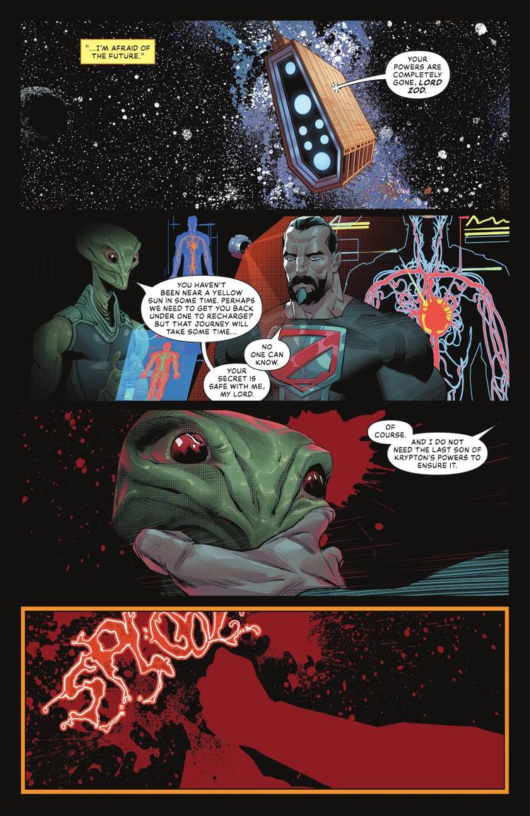 Zod Realizes His Powers Are Gone And Kills His Doctor