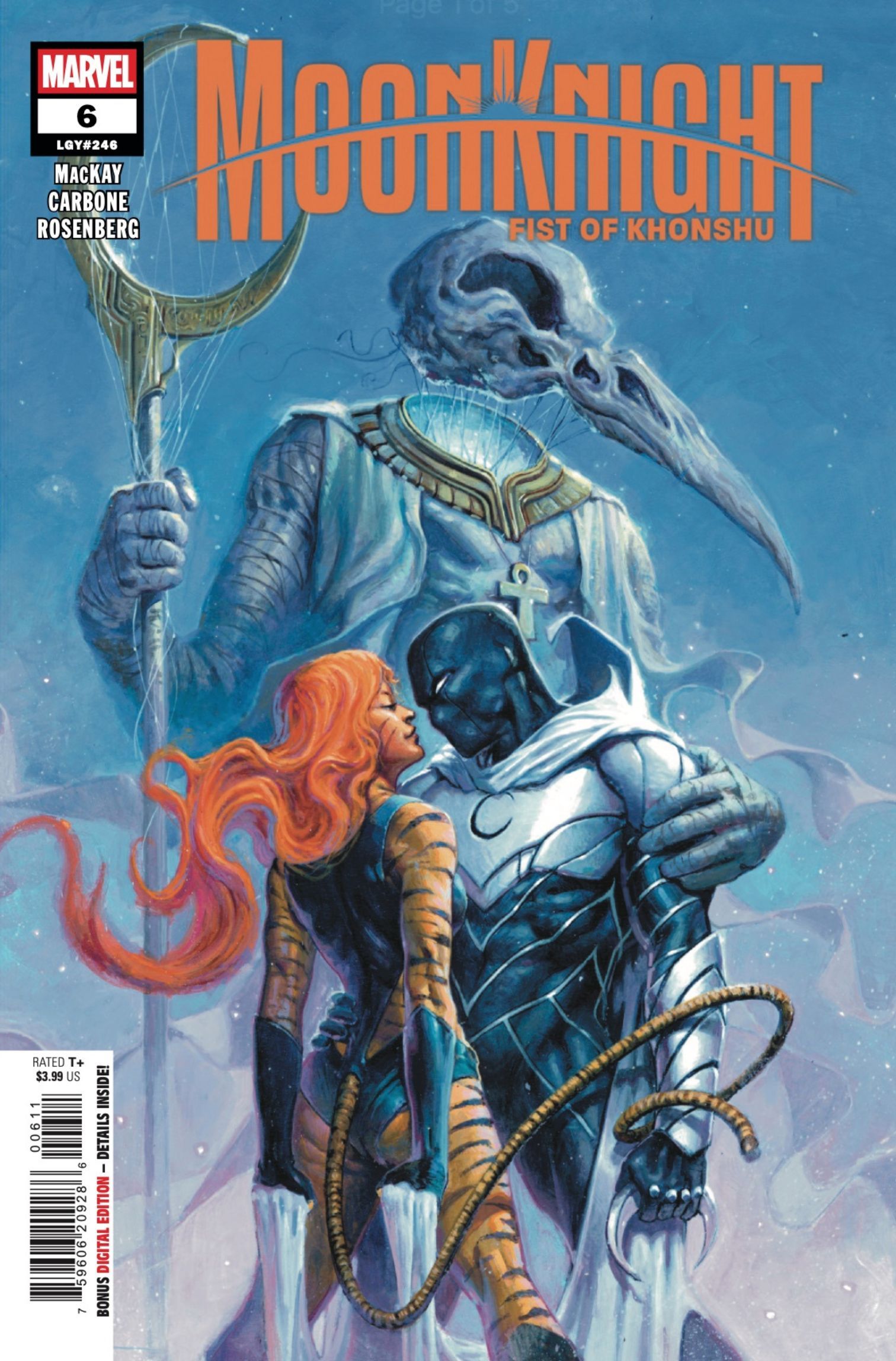 Moon Knight: Fist of Khonshu #6 Cover Page with Moonknight and Tigra