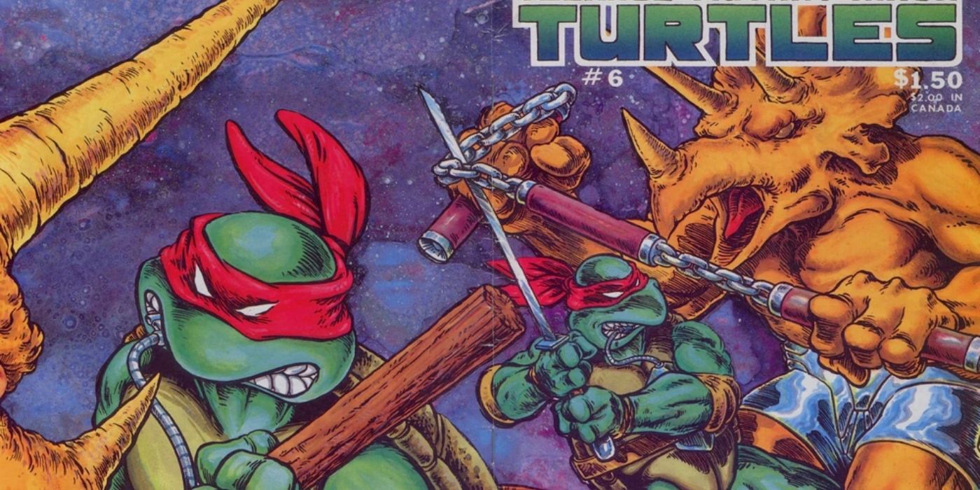 Leonardo and Michelangelo fighting Triceratons in TMNT.