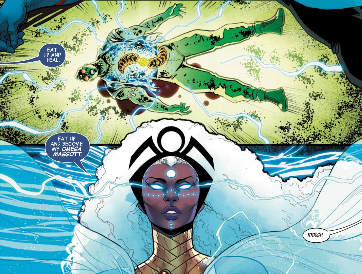 Storm #6 by Ayodele and Vecchio - Eternal Storm creates Omega Maggott