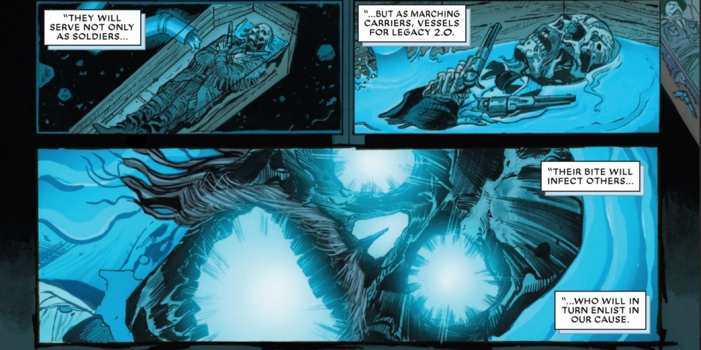 Deadpool/Wolverine #3: The Legacy Virus 2.0 raising the dead.