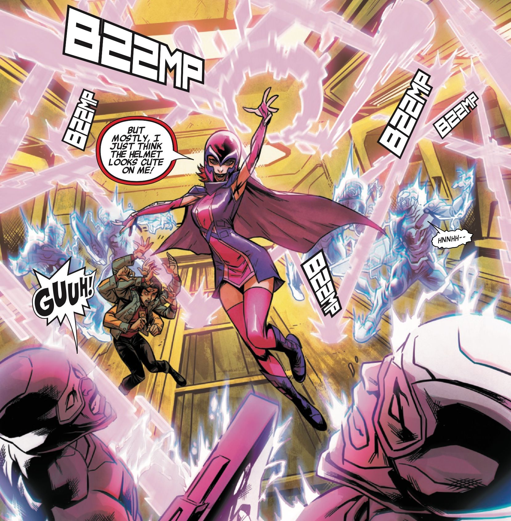 New Champions #3: Magnetrix uses her against prison guards
