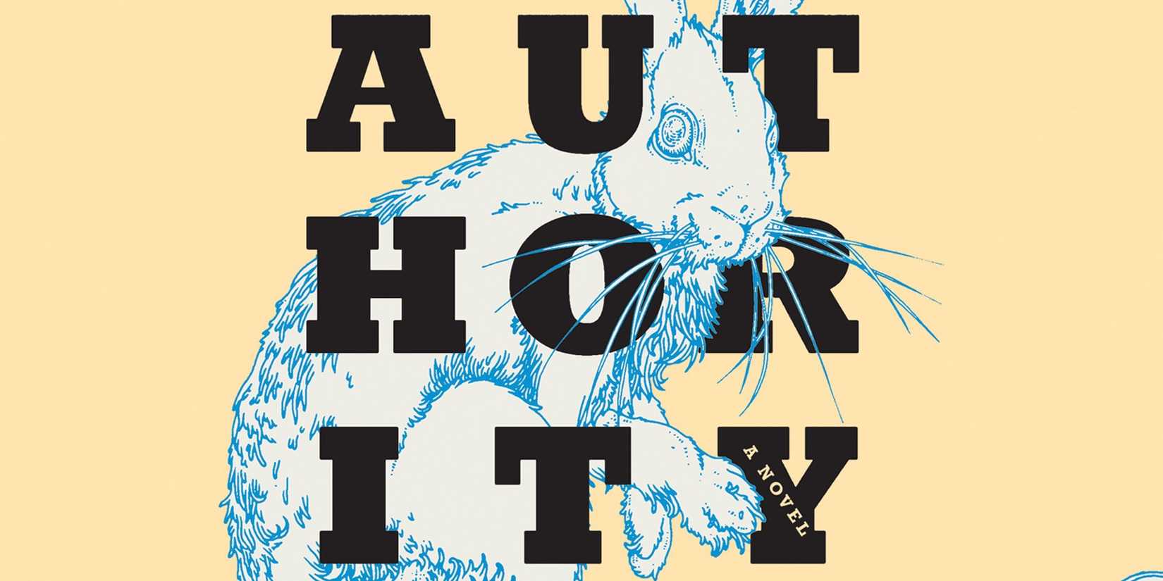 The rabbit and logo from the cover of Authority by Jeff VanderMeer