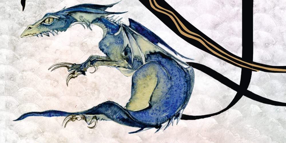 A dragon from the cover of Robin Hobb&rsquo;s Dragon Keeper